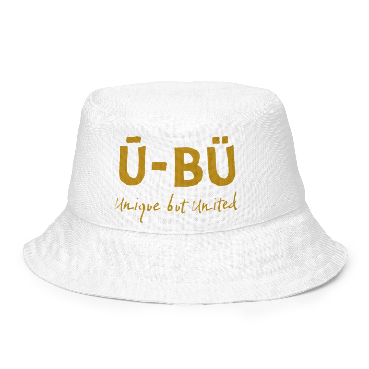 1906 & Ū-BÜ Reversible Bucket Hat - Gold on White