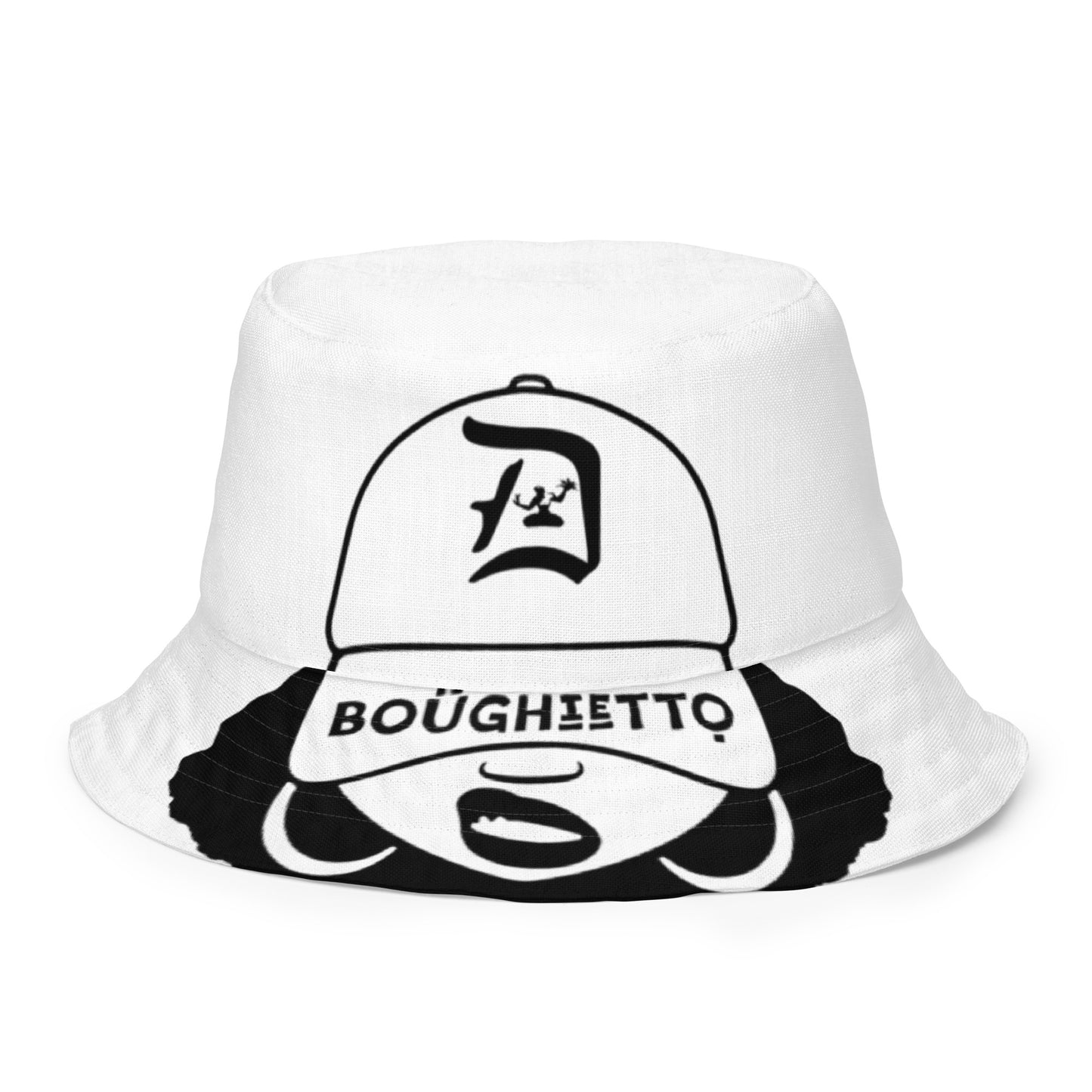 Detroit Boughietto Sis Reversible Bucket Hat