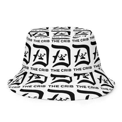 The Crib Reversible Bucket Hat - Black on White