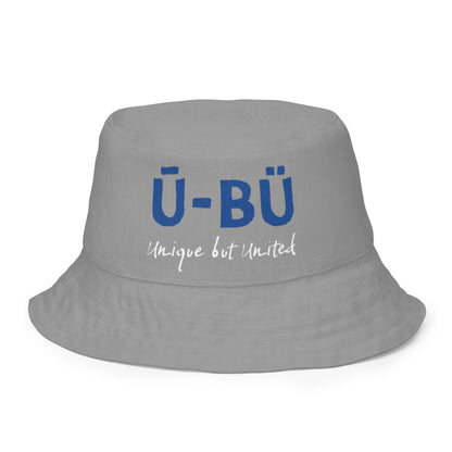 1914 & Ū-BÜ Reversible Bucket Hat - Blue on Grey