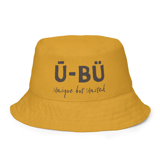 1963 & Ū-BÜ Reversible Bucket Hat - Brown on Gold