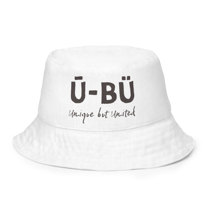 1963 & Ū-BÜ Reversible Bucket Hat - Brown on White