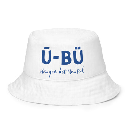 1914 & Ū-BÜ Reversible Bucket Hat - Blue on White