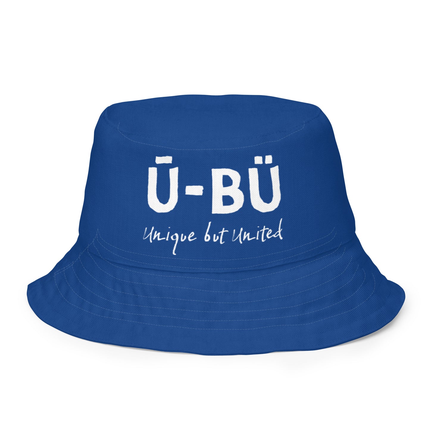 1914 & Ū-BÜ Reversible Bucket Hat - White on Blue