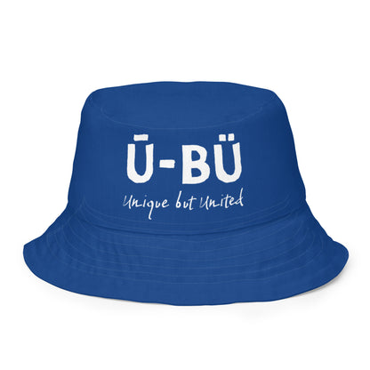 1914 & Ū-BÜ Reversible Bucket Hat - White on Blue