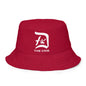 The Crib Reversible Bucket Hat - White on Red