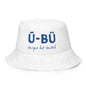 1920 & Ū-BÜ Reversible Bucket Hat - Blue on White