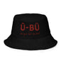 1911 & Ū-BÜ Reversible Bucket Hat - Crimson on Black