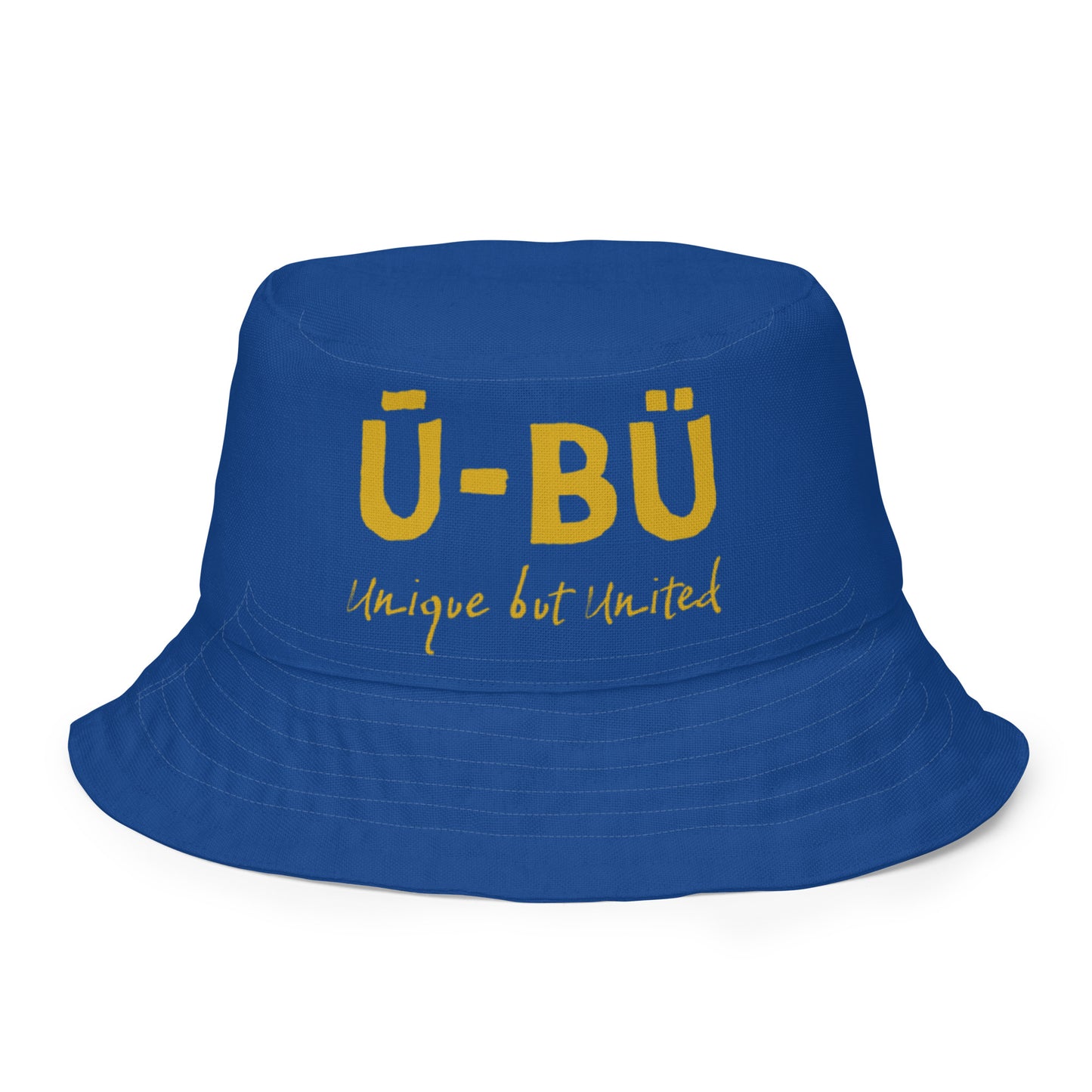 1922 & Ū-BÜ Reversible Bucket Hat - Gold on Blue