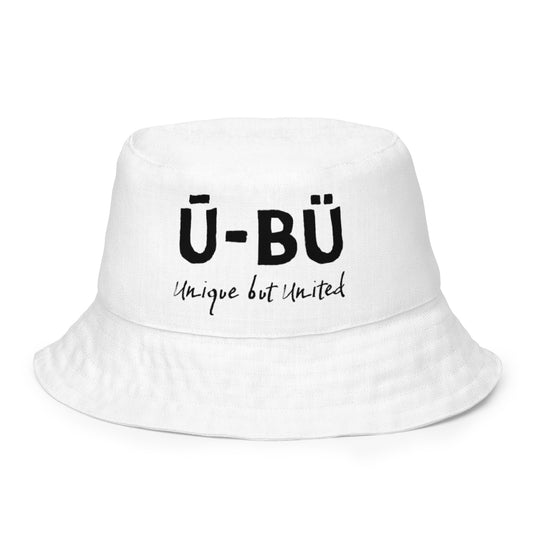 1906 & Ū-BÜ Reversible Bucket Hat - Black on White