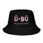 1908 & Ū-BÜ Reversible Bucket Hat - Pink on Black