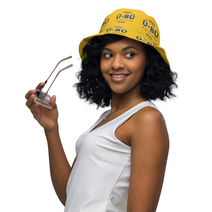 1922 & Ū-BÜ Reversible Bucket Hat - Blue on Gold