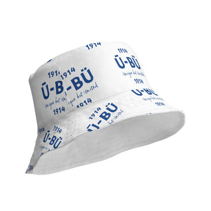 1914 & Ū-BÜ Reversible Bucket Hat - Blue on White