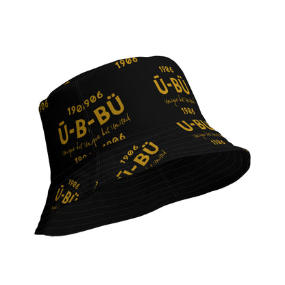 1906 & Ū-BÜ Reversible Bucket Hat - Gold on Black