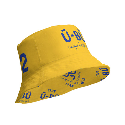 1922 & Ū-BÜ Reversible Bucket Hat - Blue on Gold