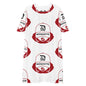 Detroit Boughietto Sis Redhead Patterned T-Shirt Dress