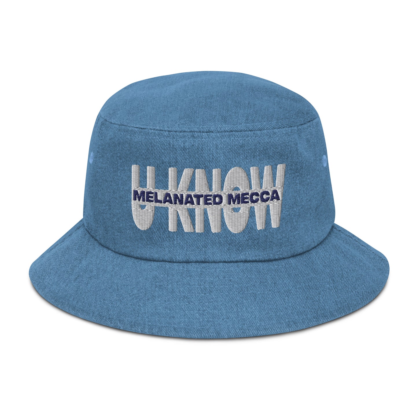 THE Melanated Mecca Denim Bucket Hat