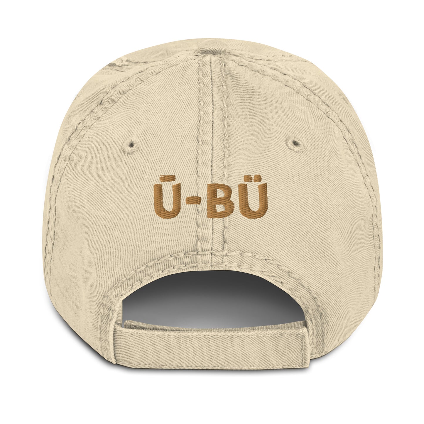 U Know Distressed Dad Hat Gold