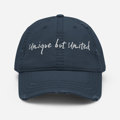 Unique but United Distressed Dad Hat