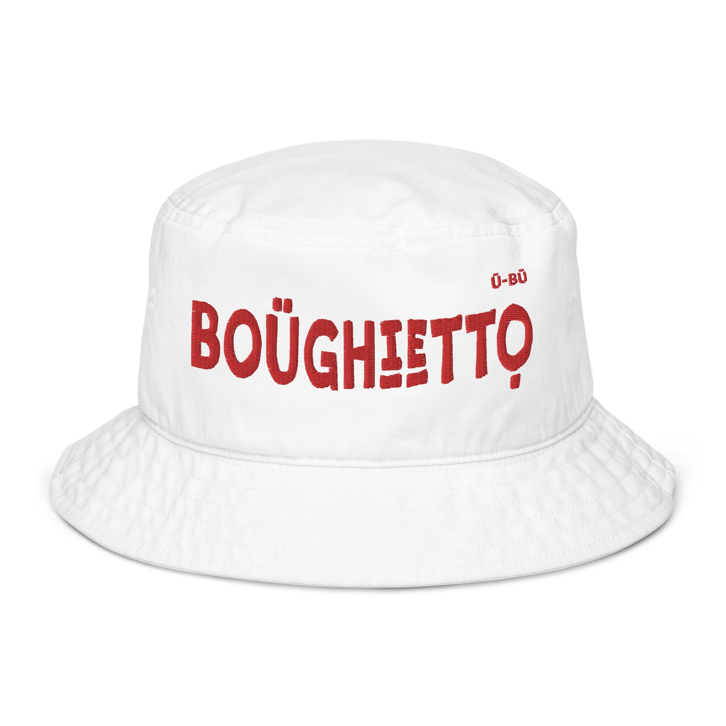 Boughietto Bucket Hat - Red Embroidery