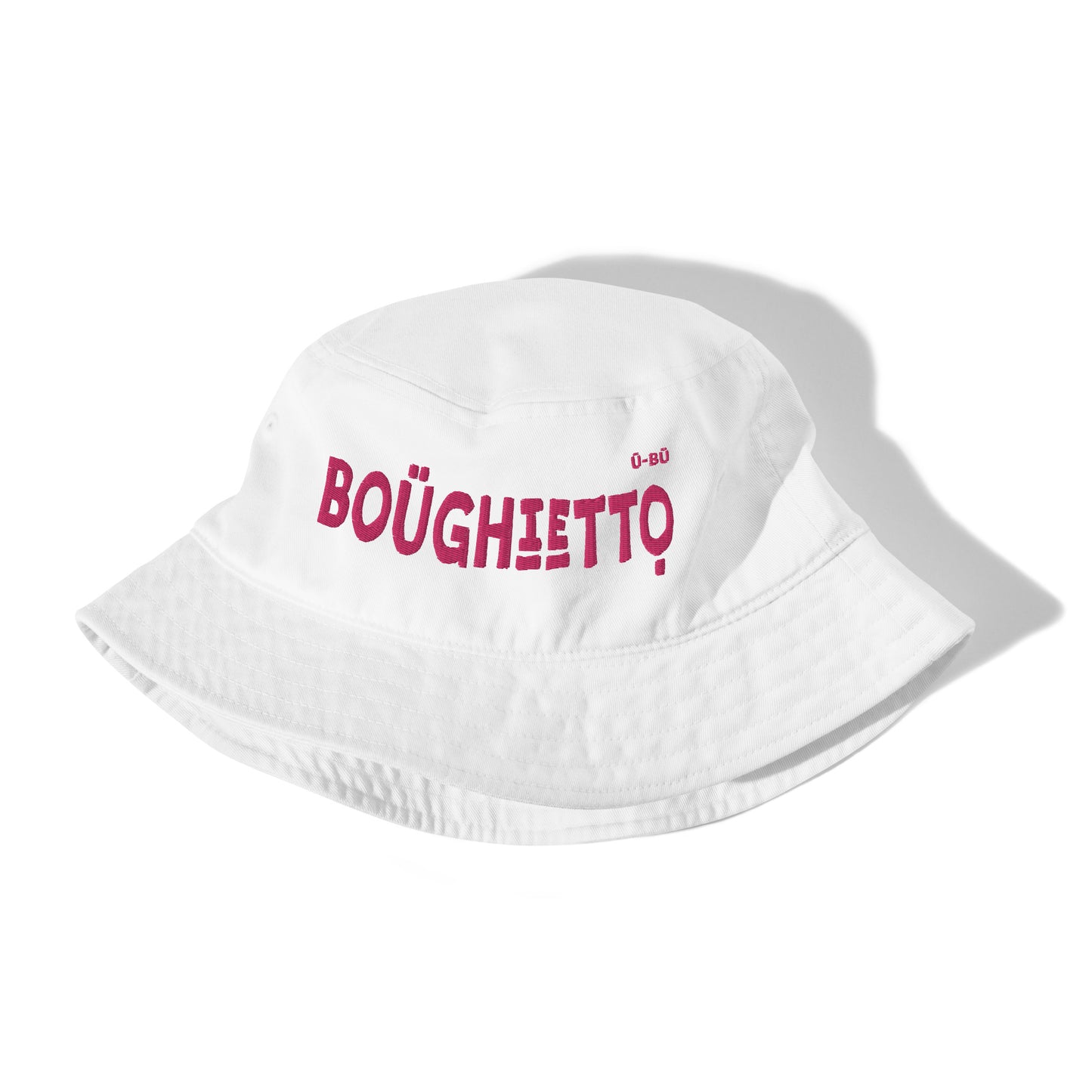 Boughietto Bucket Hat - Pink Embroidery