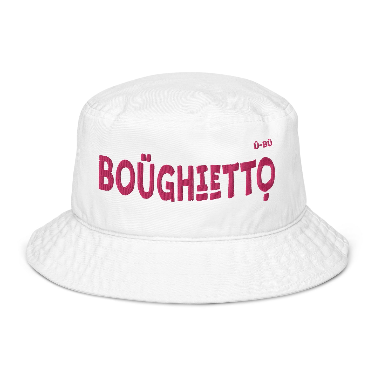 Boughietto Bucket Hat - Pink Embroidery