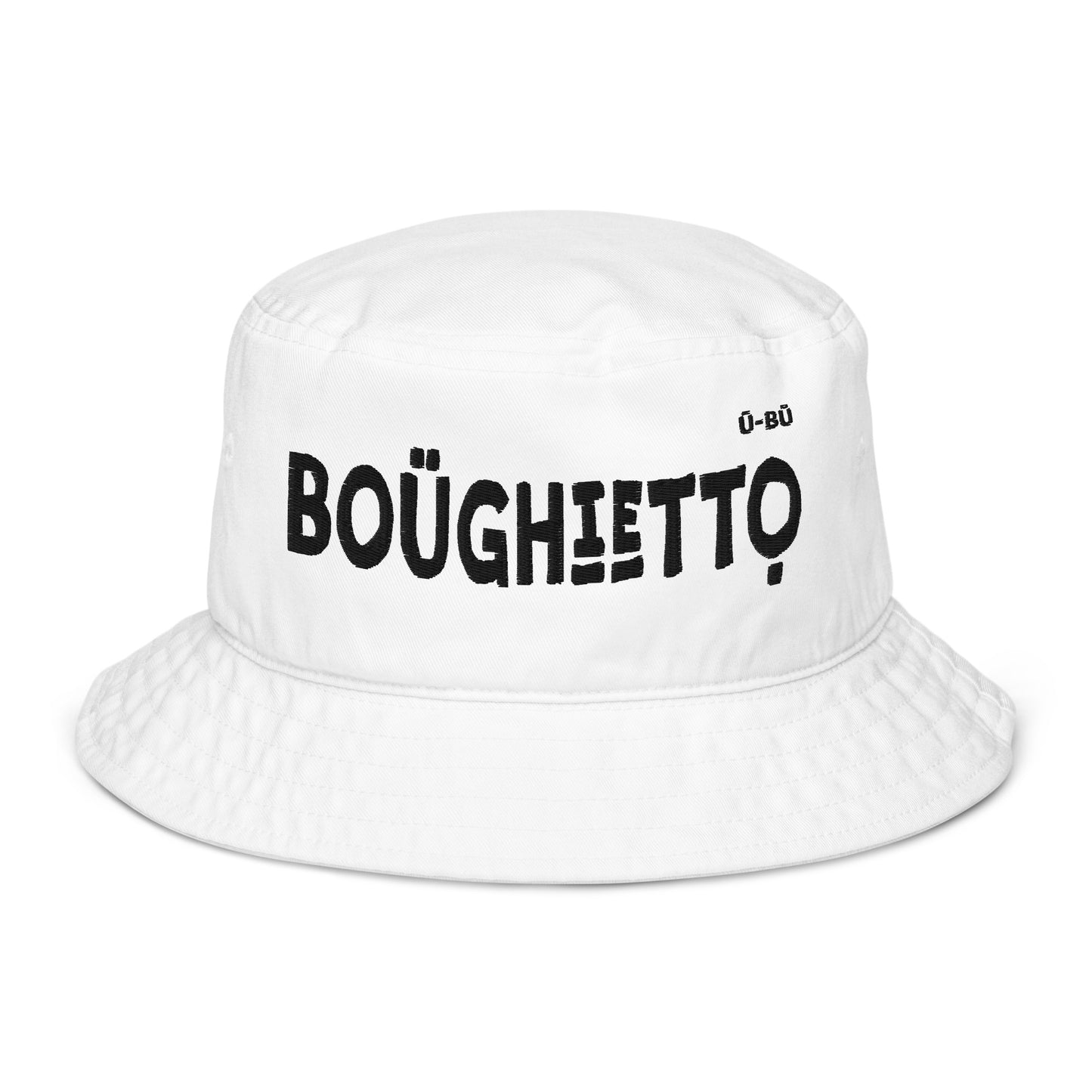 Boughietto Bucket Hat - Black Embroidery