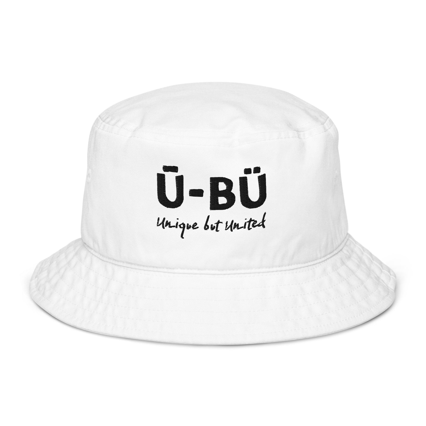 Ū-BÜ Bucket Hat - Black Embroidery