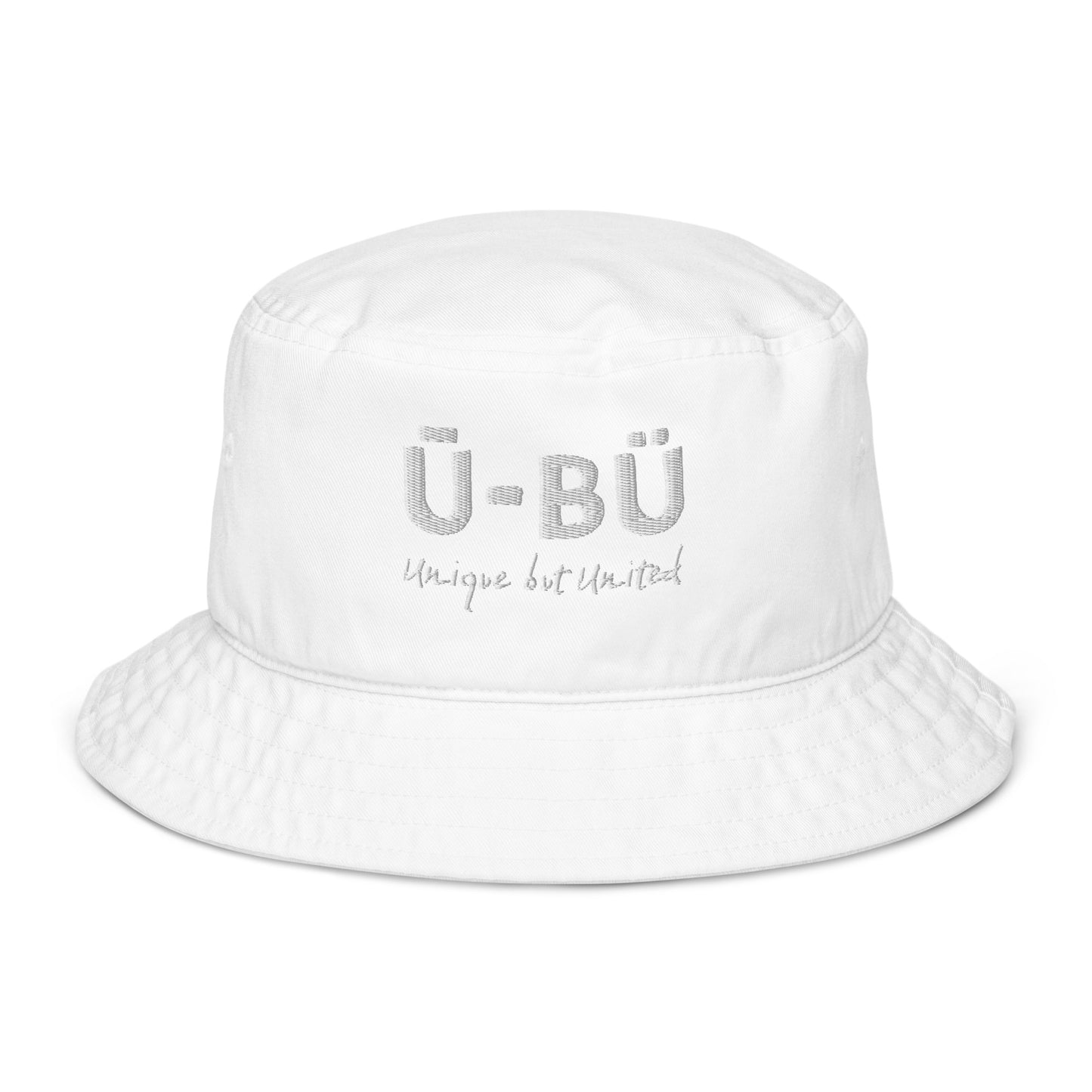 Ū-BÜ Bucket Hat - White Embroidery