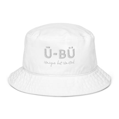 Ū-BÜ Bucket Hat - White Embroidery