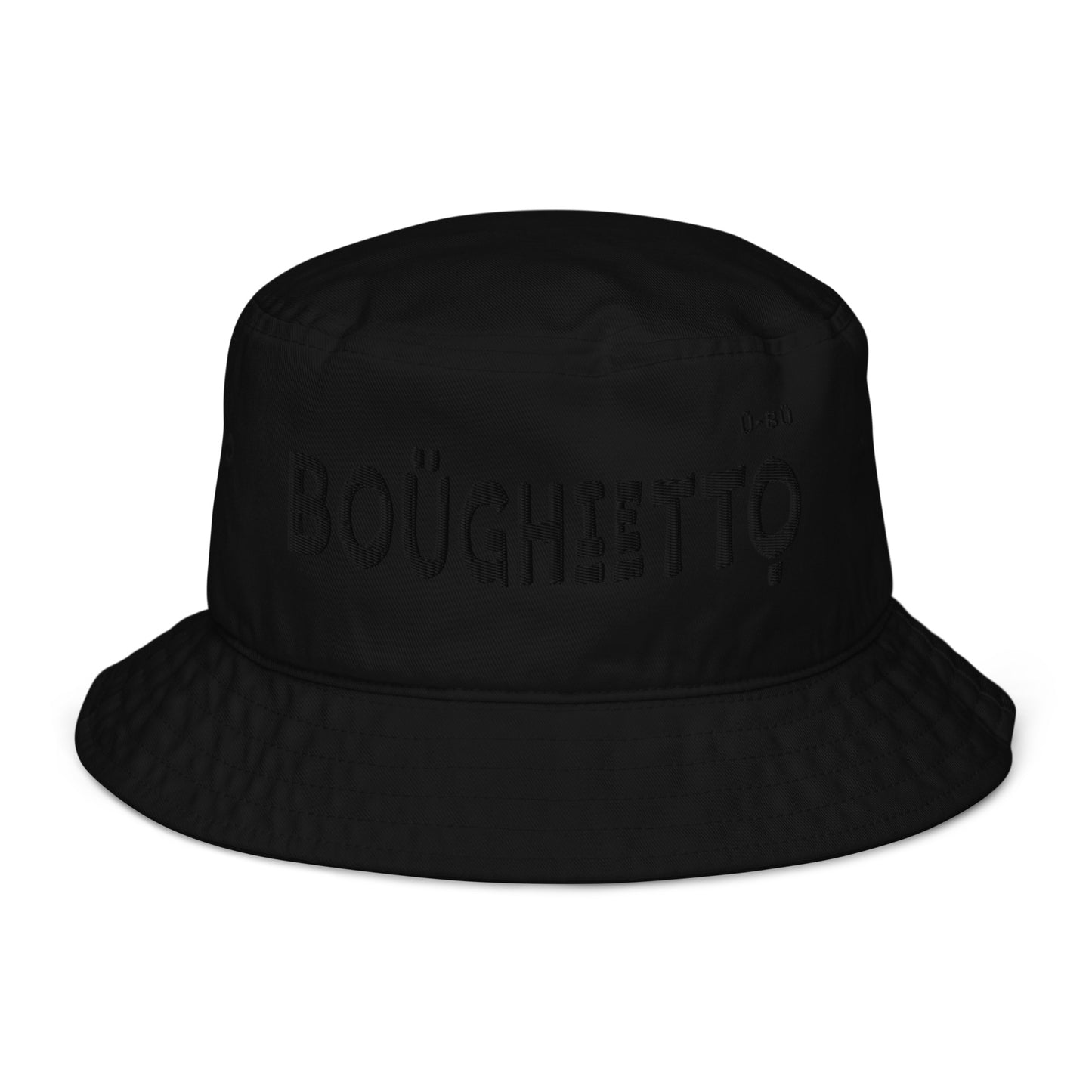 Boughietto Bucket Hat - Black Embroidery