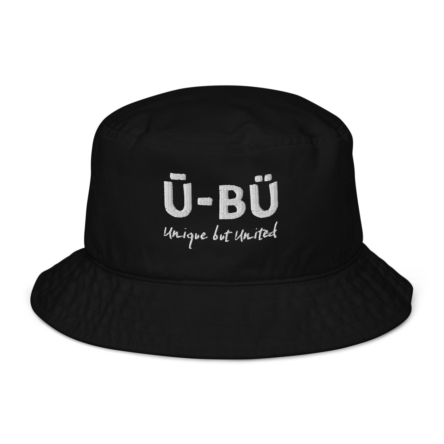 Ū-BÜ Bucket Hat - White Embroidery