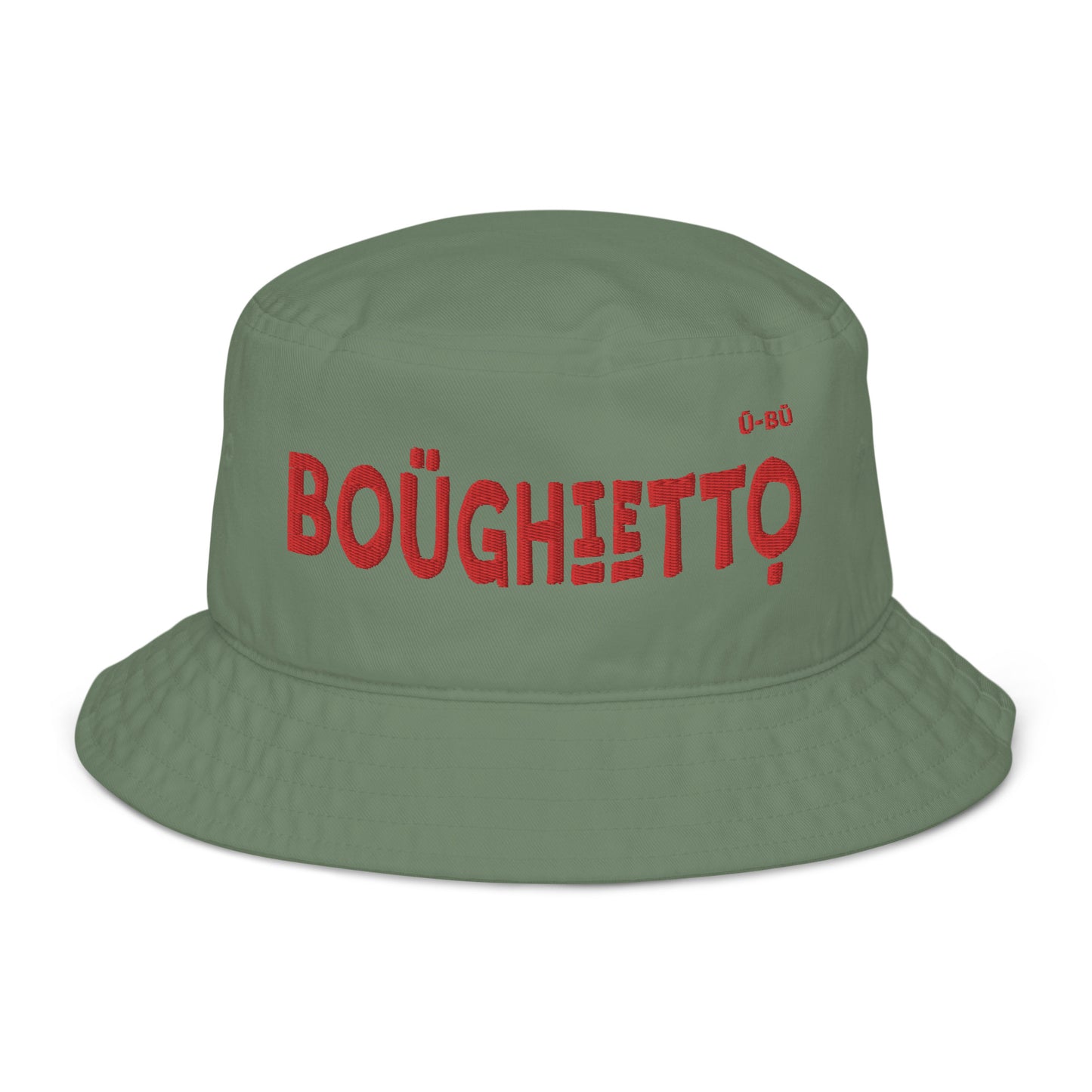 Boughietto Bucket Hat - Red Embroidery