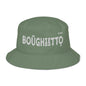 Boughietto Bucket Hat - White Embroidery