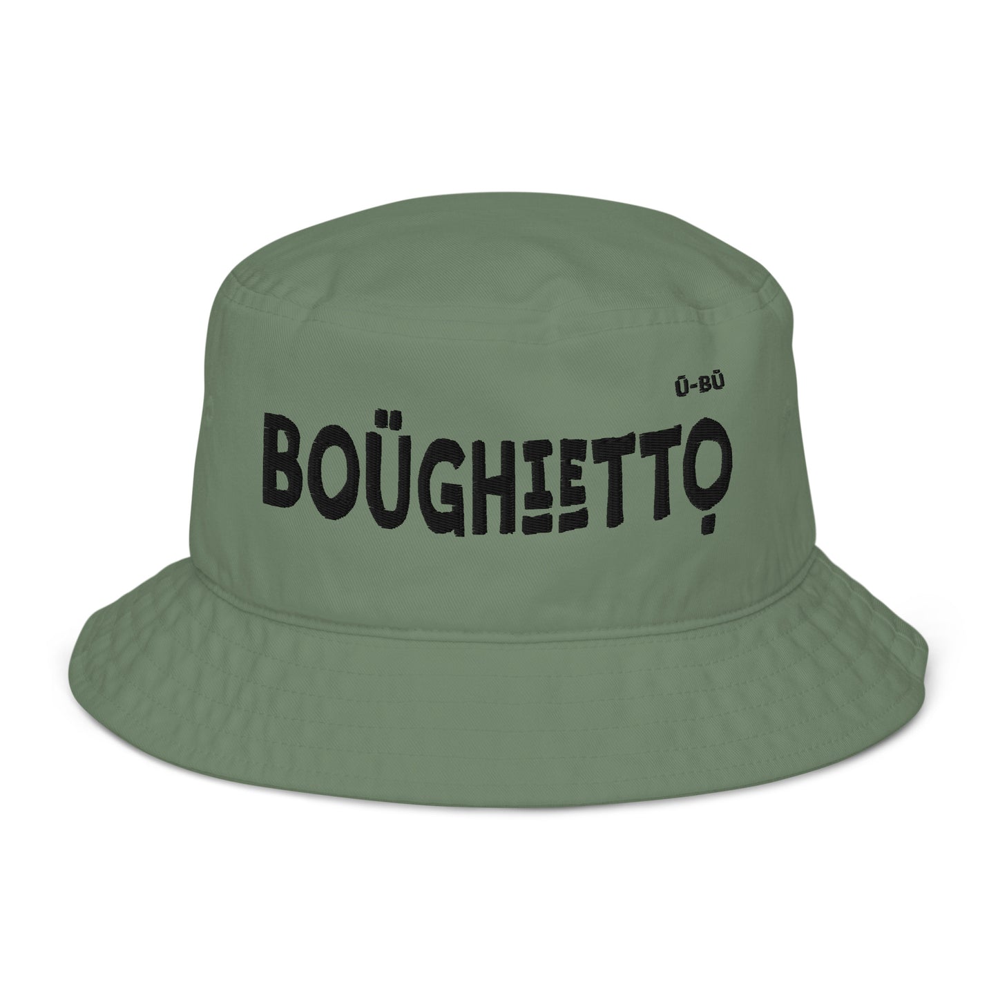 Boughietto Bucket Hat - Black Embroidery