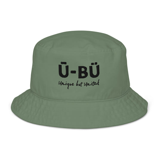 Ū-BÜ Bucket Hat - Black Embroidery