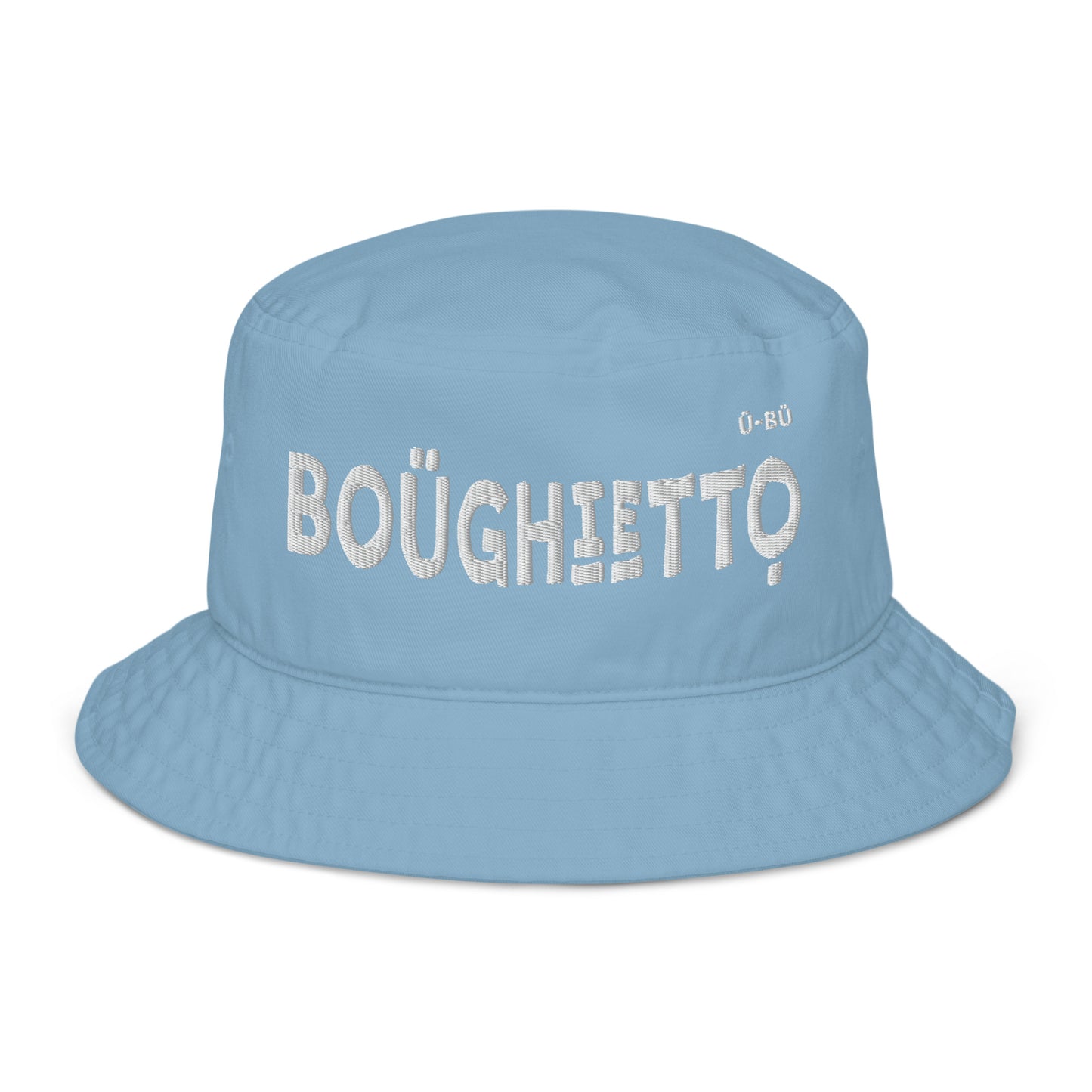 Boughietto Bucket Hat - White Embroidery