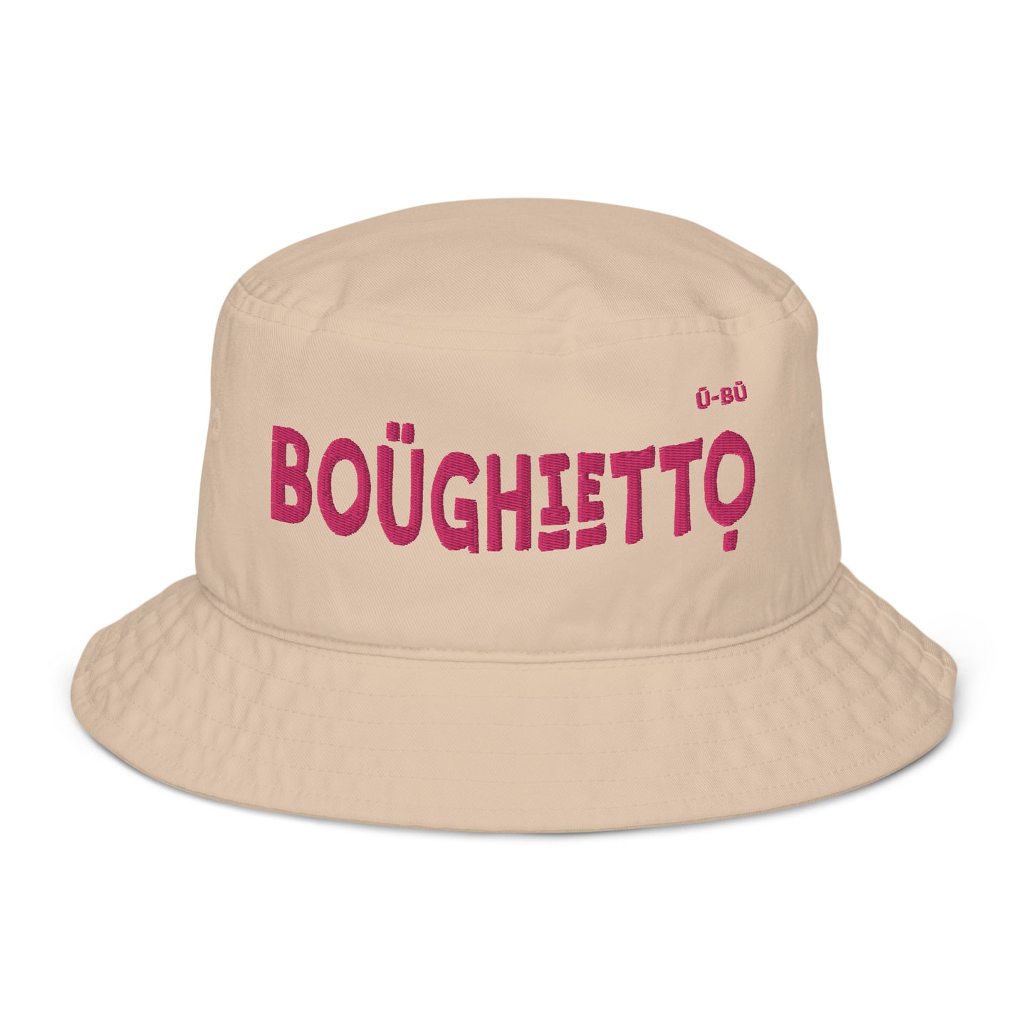 Boughietto Bucket Hat - Pink Embroidery