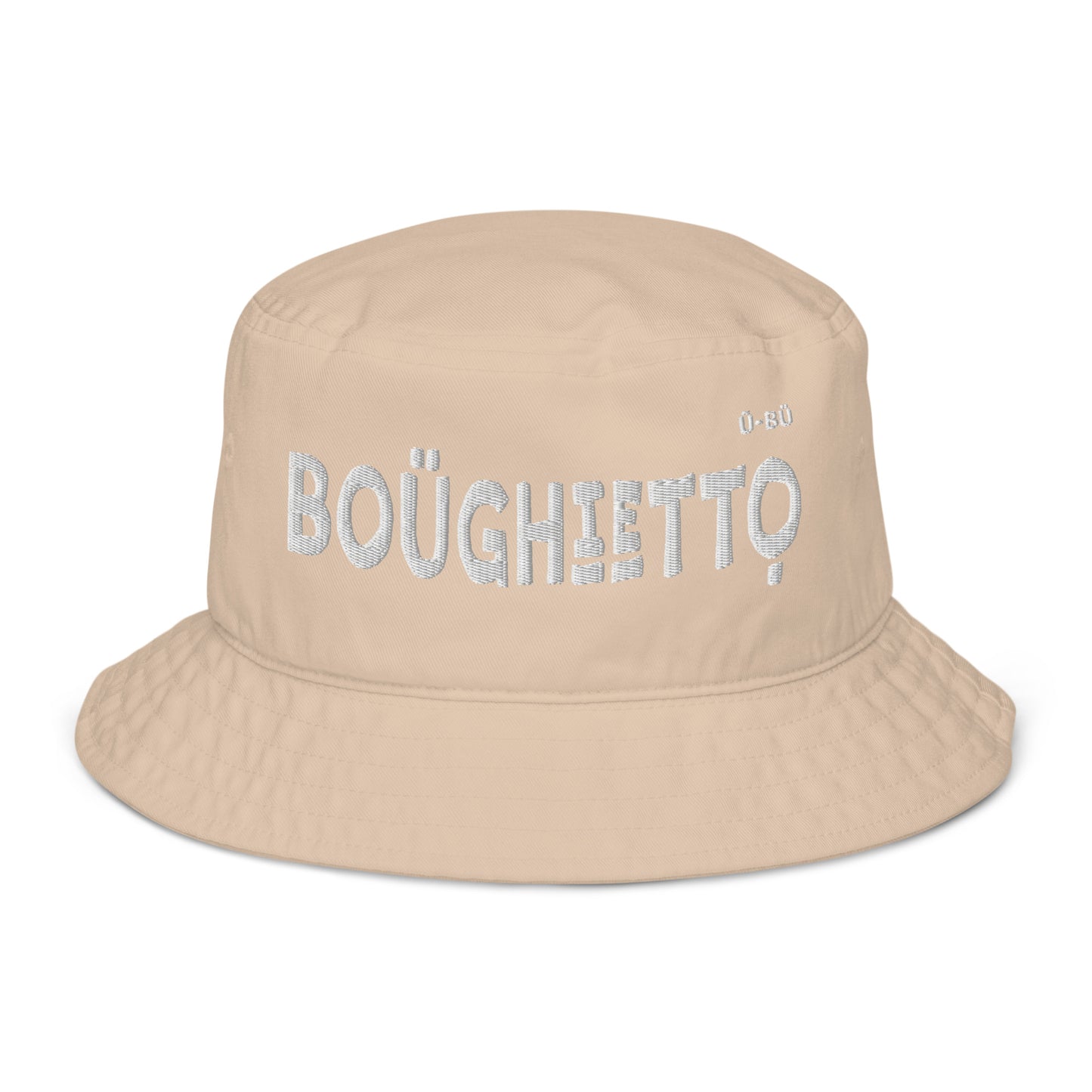 Boughietto Bucket Hat - White Embroidery