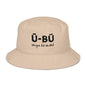 Ū-BÜ Bucket Hat - Black Embroidery