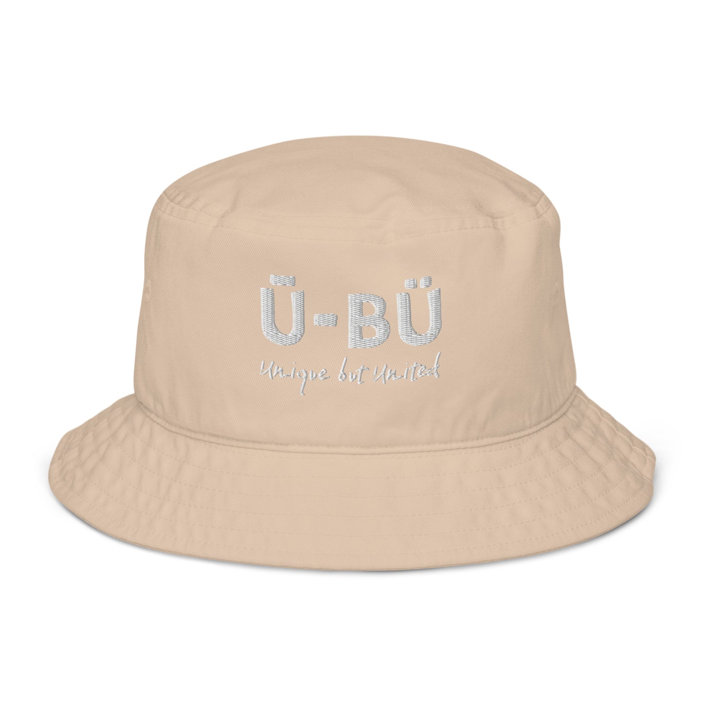 Ū-BÜ Bucket Hat - White Embroidery