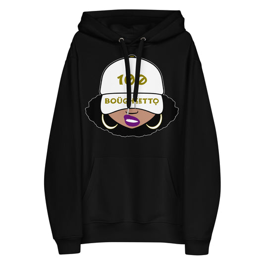 100% Boughietto Printed Melanin Poppin Hoodie