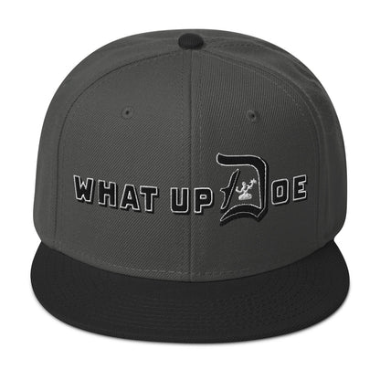 What Up Doe Snapback Hat - White