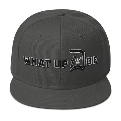 What Up Doe Snapback Hat - White