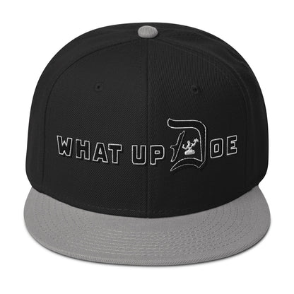 What Up Doe Snapback Hat - White