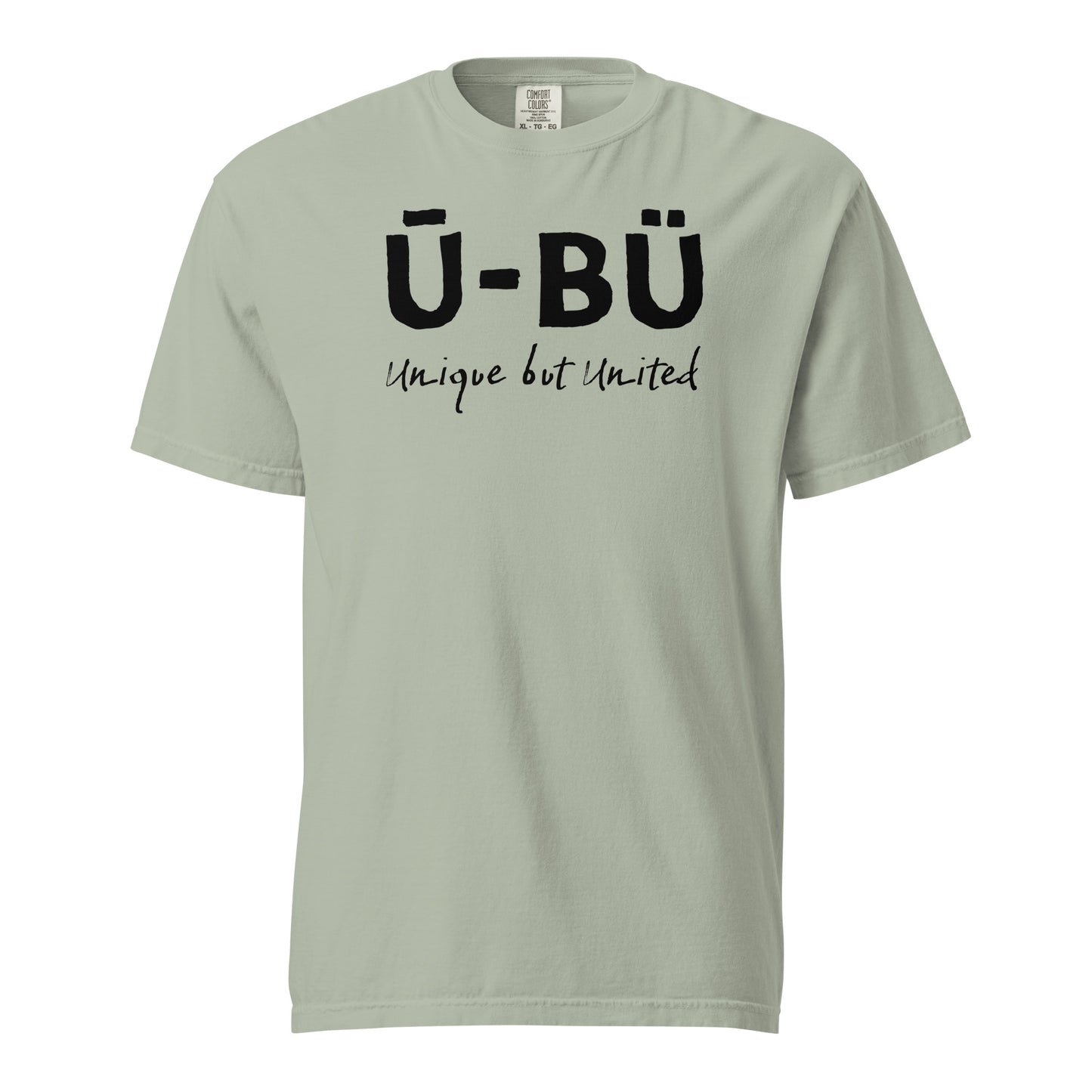 Ū-BÜ Unisex Heavyweight T-Shirt - Black