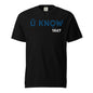 U Know 1867 Unisex Heavyweight T-Shirt - Blue + White