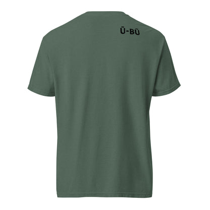 Ū-BÜ Unisex Heavyweight T-Shirt - Black Script