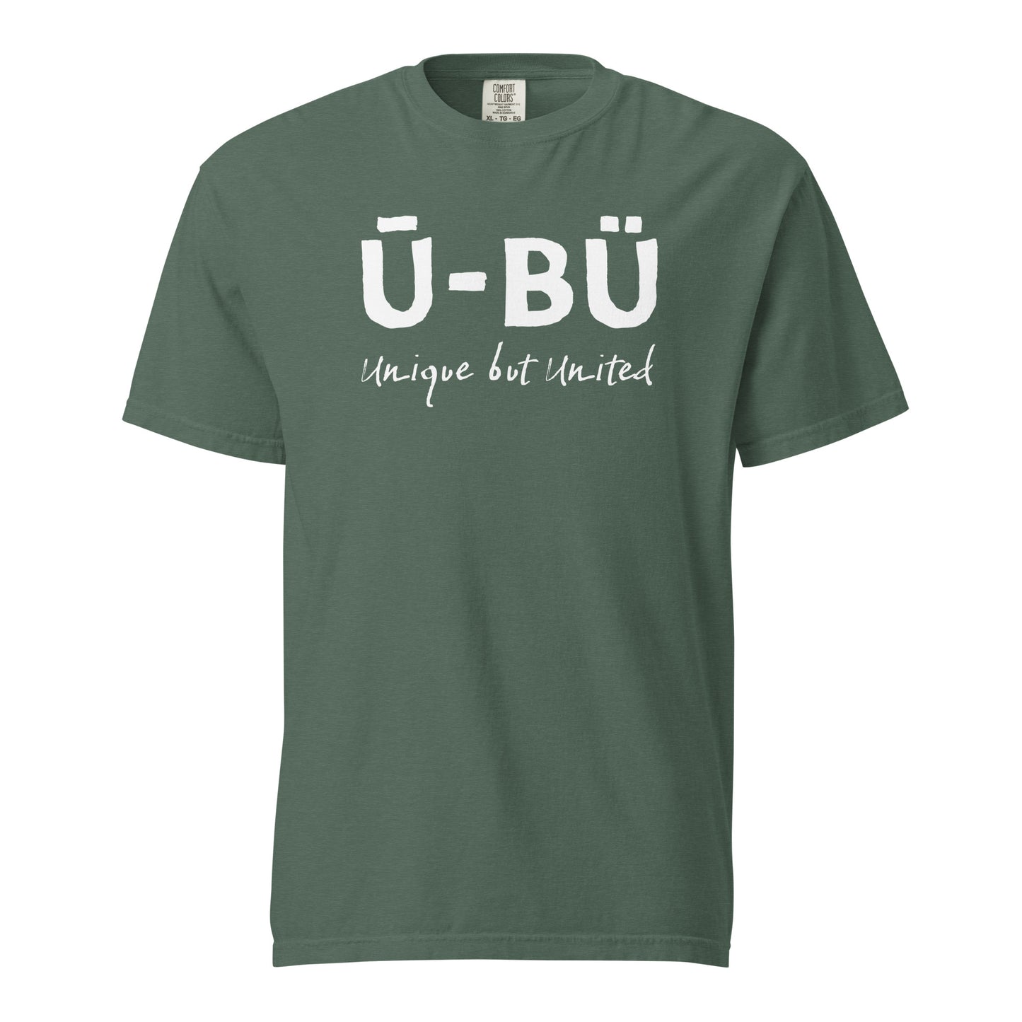 Ū-BÜ Unisex Heavyweight T-Shirt - White