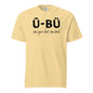 Ū-BÜ Unisex Heavyweight T-Shirt - Black